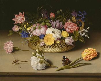 安佈羅脩斯 博斯查爾特 Still-Life of Flowers